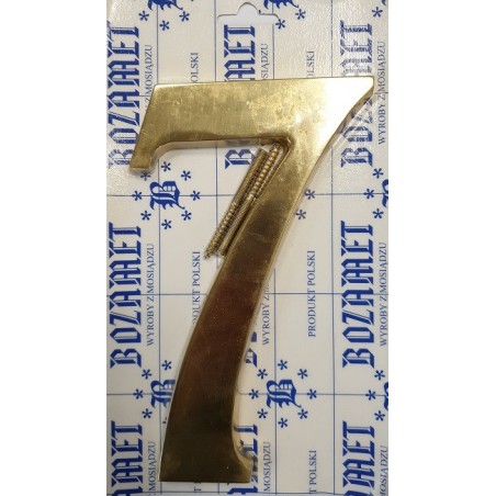 Cyfra 20 cm mosiądz - kolor złoty