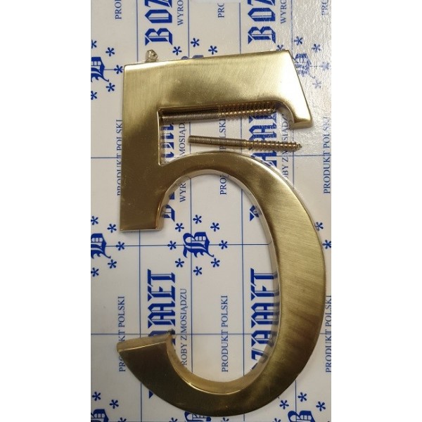 Cyfra 20 cm mosiądz - kolor złoty Cyfra 20 cm mosiądz - kolor złoty