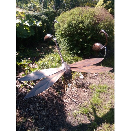 Ptaki ogrodowe - Ważka metalowa 70 cm