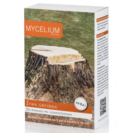 Grzybnia do rokładu pni i kompostowania 0,6l - Mycelium