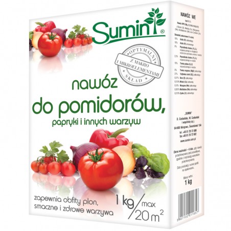 Nawóz do pomidorów, papryki i innych warzyw 1kg - Sumin