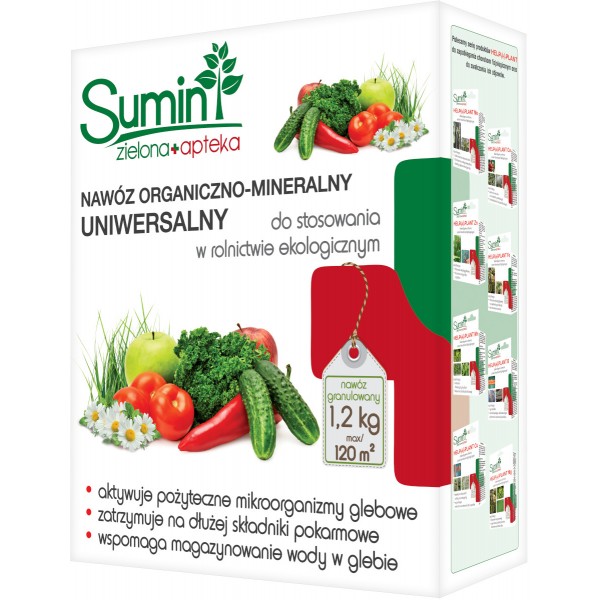 Nawóz Organiczno-Mineralny Uniwersalny 1,2kg - Sumin