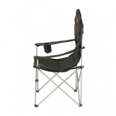 Krzesło turystyczne profilowane NC3080 czarno-czerwone - Nils