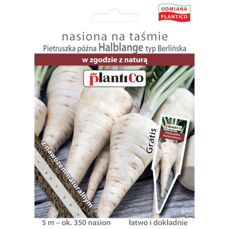Pietruszka korzeniowa Halblange- Berlinska na taśmie z nawozem 5m