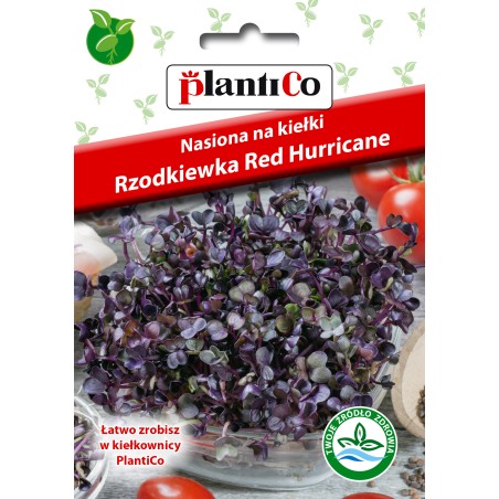 Nasiona na kiełki Rzodkiewka czerwona 10g.