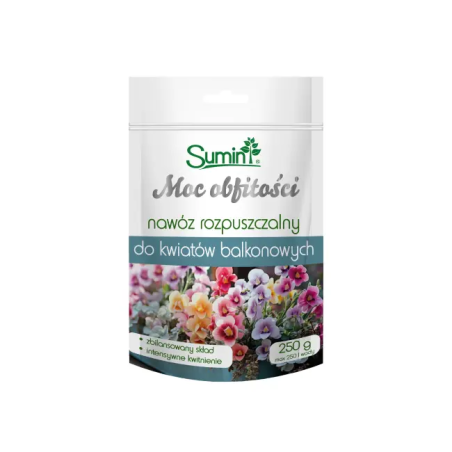 Moc obfitości nawóz rozpuszczalny do kwiatów balkonowych 250g