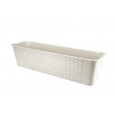 Skrzynk balkonowa Rattan 60cm krem Skrzynk balkonowa Rattan 60cm krem